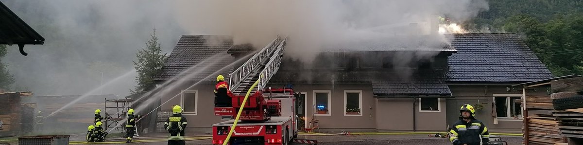 Wohnhausbrand in Spital/Pyhrn