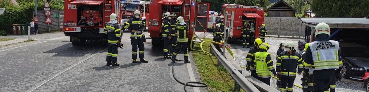 Werkstättenbrand in Liezen